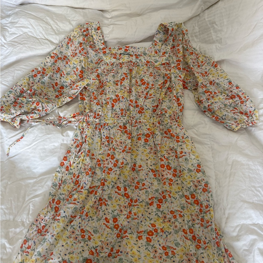 Style & Co. Multicolor Floral Long Sleeve Dress